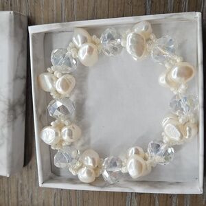 Freshwater Pearl Cluster Princess Bracelet